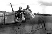 Byron and his Grumman Avenger TBF on Tinian