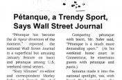 Wall Street is Trendy on Petanque